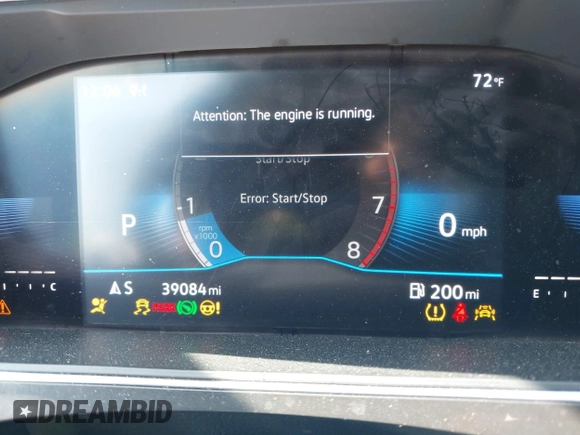 2022 Volkswagen Tiguan SE R-Line Black with VIN 3VV8B7AX0NM007523, listed as a IAAI auction lot 42457688 with 39,084 mi miles and . Bid and sale history available at DreamBid. Image 7.