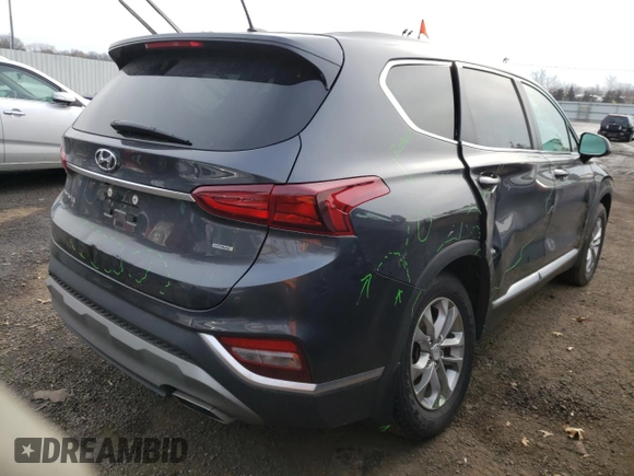 2020 Hyundai Santa Fe SE with VIN 5NMS2CAD1LH267190, listed as a Copart auction lot 31867502 with 18,255 mi miles. Bid and sale history available at carsss.com. Image 4.