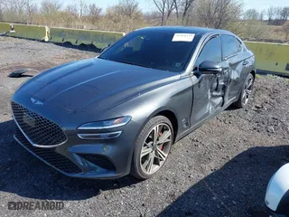 2025 Genesis G70 3.3T Sport Advanced with VIN KMTG54SE6SU149655, listed as a IAAI auction lot 41884329 with 3,287 mi miles. Bid and sale history available at carsss.com. Image 18.