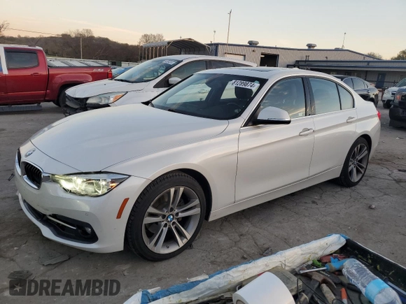 2017 BMW 3 Series 330i with VIN WBA8B9G51HNU50710, listed as a Copart auction lot 81289874 with 141,996 mi miles and Salvage Title. Bid and sale history available at carsss.com. Image 1.