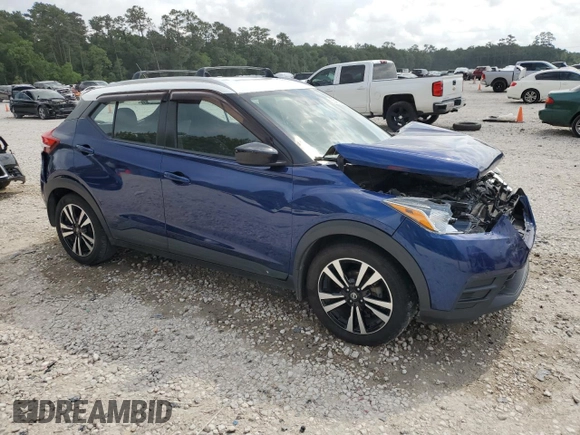 2018 Nissan Kicks S with VIN 3N1CP5CU2JL522298, listed as a Copart auction lot 55402225 with 99,563 mi miles and Salvage title. Bid and sale history available at DreamBid. Image 4.