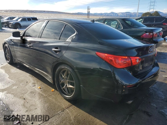 2017 Infiniti Q50 Premium with VIN JN1EV7AP4HM730609, listed as a Copart auction lot 87855375 with 105,949 mi miles and Salvage Title. Bid and sale history available at DreamBid. Image 2.