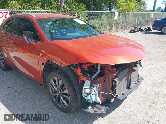 2020 Lexus UX 200 F Sport with VIN JTHE3JBH1L2023381, listed as a IAAI auction lot 41795195 with 88,098 mi miles and . Bid and sale history available at DreamBid. Image 17.