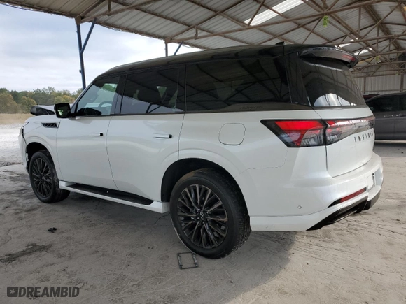 2025 Infiniti QX80 AUTOGRAPH with VIN JN8AZ3CC3S9601746, listed as a Copart auction lot 78186414 with 1,235 mi miles and Salvage Title. Bid and sale history available at carsss.com. Image 2.