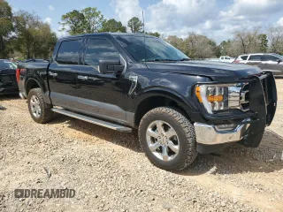 2022 Ford F-150 XL with VIN 1FTFW1E55NFA77499, listed as a Copart auction lot 48509815 with 98,143 mi miles and Salvage Title. Bid and sale history available at DreamBid. Image 4.