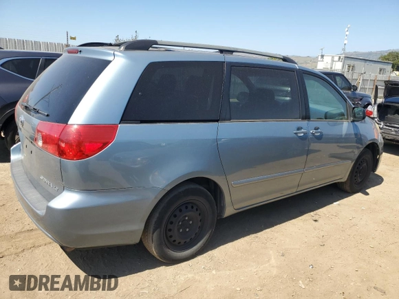 2006 Toyota Sienna CE with VIN 5TDZA23C36S484032, listed as a Copart auction lot 56374845 with 289,948 mi miles and Clean Title. Bid and sale history available at DreamBid. Image 3.