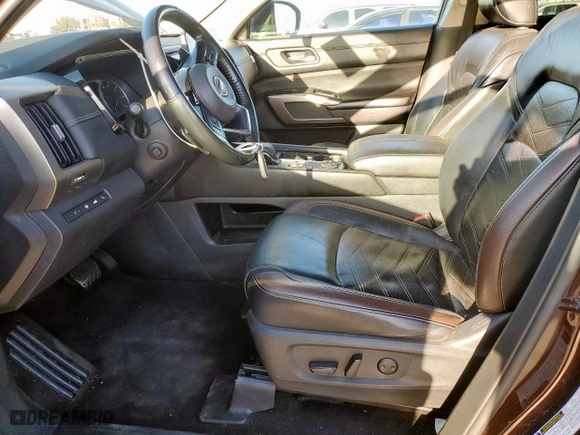 2022 Nissan Pathfinder Platinum with VIN 5N1DR3DK3NC264206, listed as a Copart auction lot 48926535 with 251,456 mi miles and Clean Title. Bid and sale history available at carsss.com. Image 7.