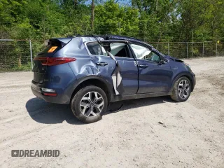 2021 Kia Sportage EX with VIN KNDPNCAC0M7847575, listed as a Copart auction lot 57667035 with Not provided miles and Salvage title. Bid and sale history available at DreamBid. Image 3.
