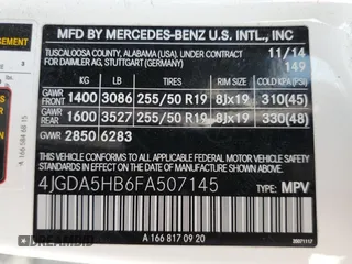 2015 Mercedes-Benz M 350 z VIN 4JGDA5HB6FA507145, wystawiony jako Copart lot #73057342 z przebiegiem 93 673 mil mil oraz . Historia ofert i sprzedaży dostępna na DreamBid. Obrazek 14.