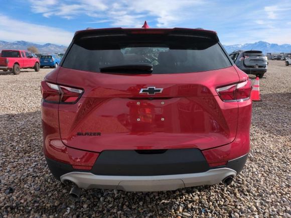 2022 Chevrolet Blazer LT with VIN 3GNKBDRS1NS135509, listed as a Copart auction lot 81934484 with 25,814 mi miles and Salvage Title. Bid and sale history available at carsss.com. Image 6.