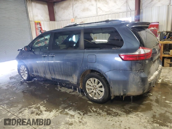 2015 Toyota Sienna Ltd with VIN 5TDDK3DC3FS105560, listed as a Copart auction lot 44848245 with 118,518 mi miles and Salvage Title. Bid and sale history available at carsss.com. Image 2.
