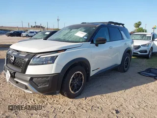 2023 Nissan Pathfinder Rock Creek with VIN 5N1DR3BD6PC254342, listed as a IAAI auction lot 41950069 with 26,144 mi miles and . Bid and sale history available at DreamBid. Image 17.