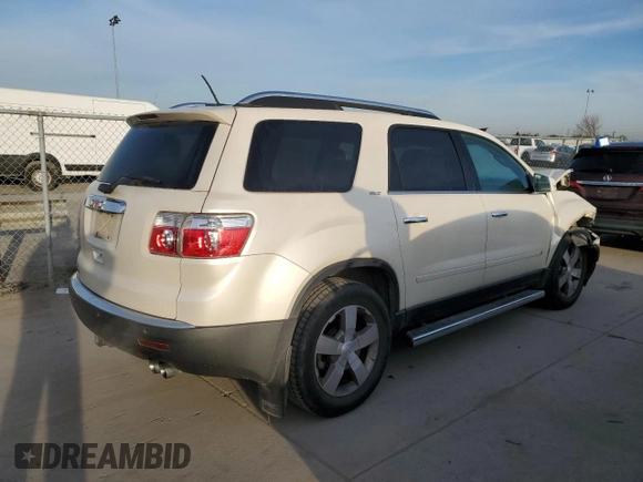 2009 GMC Acadia SLT2 with VIN 1GKER33D39J164222, listed as a Copart auction lot 48537245 with 165,073 mi miles and Salvage title. Bid and sale history available at DreamBid. Image 3.