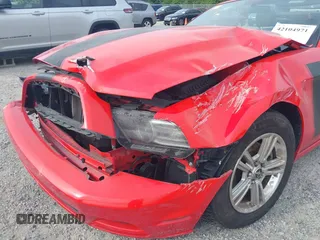 2014 Ford Mustang V6 with VIN 1ZVBP8EM3E5208282, listed as a IAAI auction lot 42104971 with Not Provided miles. Bid and sale history available at carsss.com. Image 6.