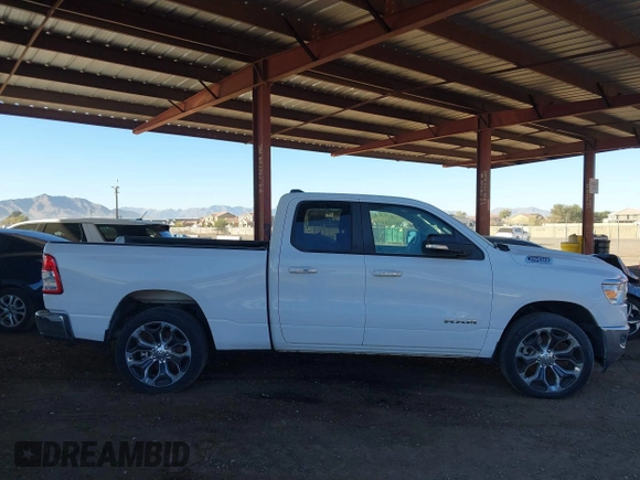 2020 Ram 1500 Big Horn with VIN 1C6RREBT9LN210581, listed as a IAAI auction lot 41654086 with 72,916 mi miles. Bid and sale history available at carsss.com. Image 13.