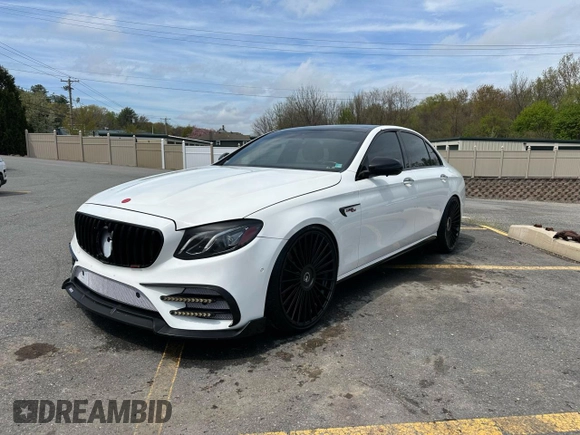 2019 Mercedes-Benz E 53 AMG with VIN WDDZF6BB7KA589865, listed as a Copart auction lot 55819215 with 83,878 mi miles and Clean Title. Bid and sale history available at DreamBid. Image 1.