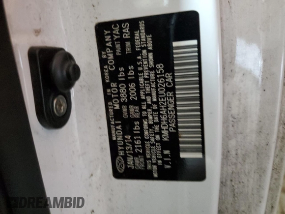 2014 Hyundai Elantra Coupe with VIN KMHDH6AH2EU026158, listed as a Copart auction lot 68703794 with 99,404 mi miles and Salvage Title. Bid and sale history available at carsss.com. Image 12.