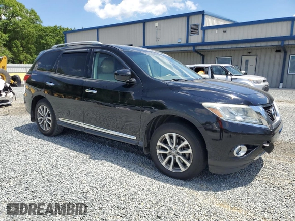 2013 Nissan Pathfinder SL with VIN 5N1AR2MM5DC684028, listed as a Copart auction lot 55998085 with 242,724 mi miles and Salvage title. Bid and sale history available at DreamBid. Image 4.