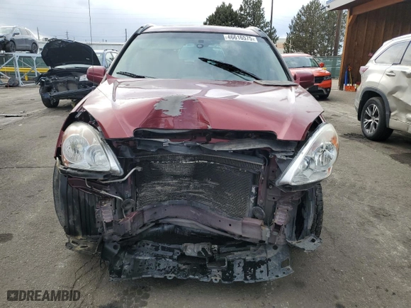 2005 Honda CR-V EX with VIN JHLRD78845C027693, listed as a Copart auction lot 46616575 with 186,612 mi miles and Salvage Title. Bid and sale history available at carsss.com. Image 5.