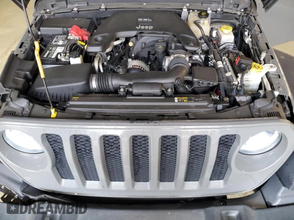 2020 Jeep Wrangler Unlimited Black and Tan with VIN 1C4HJXDG9LW331418, listed as a Copart auction lot 56414765 with 125,339 mi miles and Salvage title. Bid and sale history available at DreamBid. Image 12.
