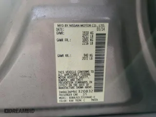 2014 Nissan Altima 2.5 SL with VIN 1N4AL3AP4EC320832, listed as a Copart auction lot 48892755 with 114,256 mi miles and Salvage Title. Bid and sale history available at carsss.com. Image 12.