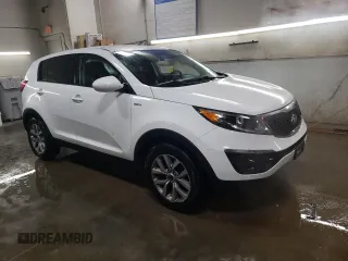 2016 Kia Sportage LX with VIN KNDPBCAC7G7848784, listed as a Copart auction lot 87183724 with 115,396 mi miles and Salvage Title. Bid and sale history available at carsss.com. Image 4.