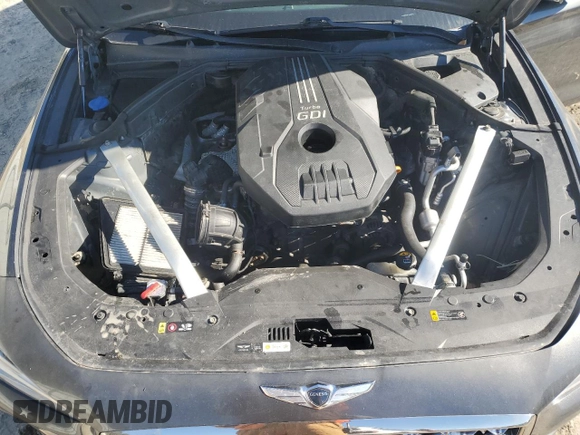 2019 Genesis G70 Advanced with VIN KMTG44LA5KU015394, listed as a Copart auction lot 81923194 with 128,676 mi miles and Salvage Title. Bid and sale history available at DreamBid. Image 11.
