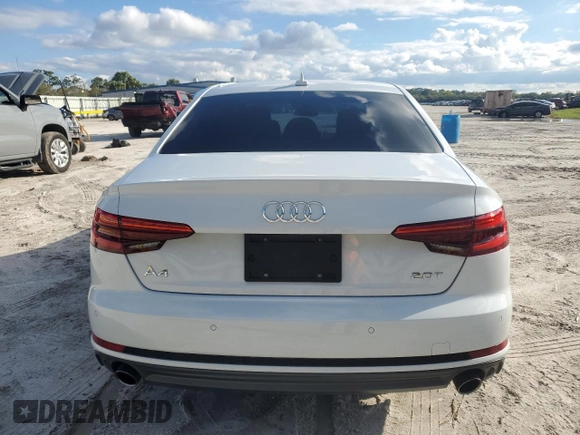 2017 Audi A4 Prestige with VIN WAUFNAF43HN011808, listed as a Copart auction lot 46702035 with 98,205 mi miles and Salvage Title. Bid and sale history available at carsss.com. Image 6.