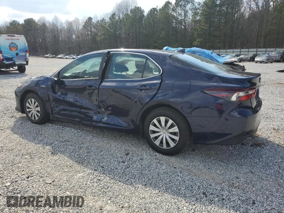 2021 Toyota Camry Hybrid LE with VIN 4T1C31AK9MU557171, listed as a Copart auction lot 48637275 with 77,193 mi miles and Salvage Title. Bid and sale history available at carsss.com. Image 2.