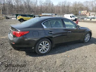 2015 Infiniti Q50 Premium with VIN JN1BV7AP0FM356550, listed as a Copart auction lot 45725045 with 27,725 mi miles and Salvage Title. Bid and sale history available at carsss.com. Image 3.
