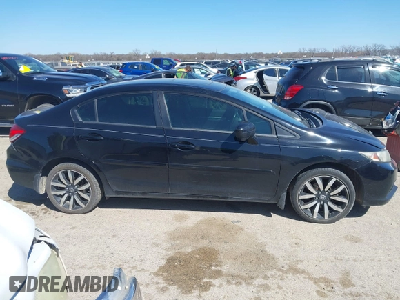 2015 Honda Civic Sedan EX-L with VIN 2HGFB2F90FH546082, listed as a IAAI auction lot 41849194 with 121,161 mi miles. Bid and sale history available at carsss.com. Image 13.