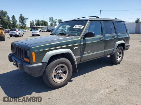 1998 Jeep Cherokee Sport with VIN 1J4FJ68S5WL108020, listed as a Copart auction lot 60150655 with 290,595 mi miles and Salvage title. Bid and sale history available at DreamBid. Image 1.