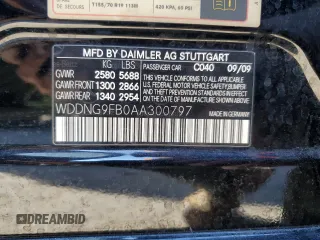 2010 Mercedes-Benz S 400 with VIN WDDNG9FB0AA300797, listed as a Copart auction lot 85998004 with Not Provided miles and Clean Title. Bid and sale history available at DreamBid. Image 12.