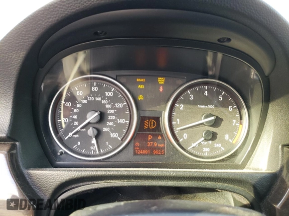 2011 BMW 3 Series 335i with VIN WBADX7C5XBE580244, listed as a Copart auction lot 44993215 with 124,091 mi miles and Salvage Title. Bid and sale history available at carsss.com. Image 9.