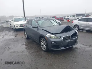 2019 BMW X2 xDrive28i with VIN WBXYJ5C56K5N71179, listed as a IAAI auction lot 41566845 with 43,843 mi miles. Bid and sale history available at carsss.com. Image 1.