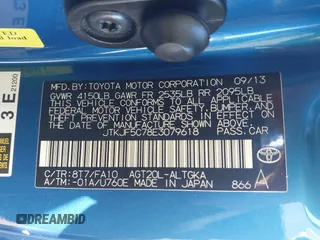 2014 Scion tC with VIN JTKJF5C78E3079618, listed as a IAAI auction lot 41107330 with 112,105 mi miles. Bid and sale history available at carsss.com. Image 9.
