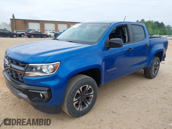 2022 Chevrolet Colorado 4WD Z71 with VIN 1GCGTDEN8N1152160, listed as a IAAI auction lot 42103617 with 43,304 mi miles and . Bid and sale history available at DreamBid. Image 2.
