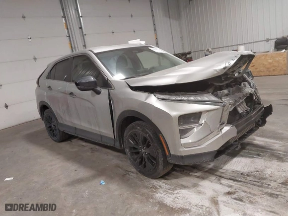 2022 Mitsubishi Eclipse Cross LE with VIN JA4ATVAA1NZ002479, listed as a IAAI auction lot 41359871 with 22,701 mi miles. Bid and sale history available at carsss.com. Image 1.