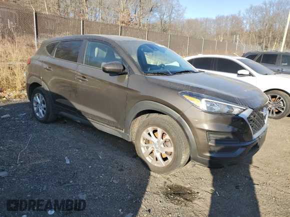 2019 Hyundai Tucson SE with VIN KM8J2CA4XKU047464, listed as a Copart auction lot 47738535 with 41,893 mi miles and Salvage Title. Bid and sale history available at carsss.com. Image 4.