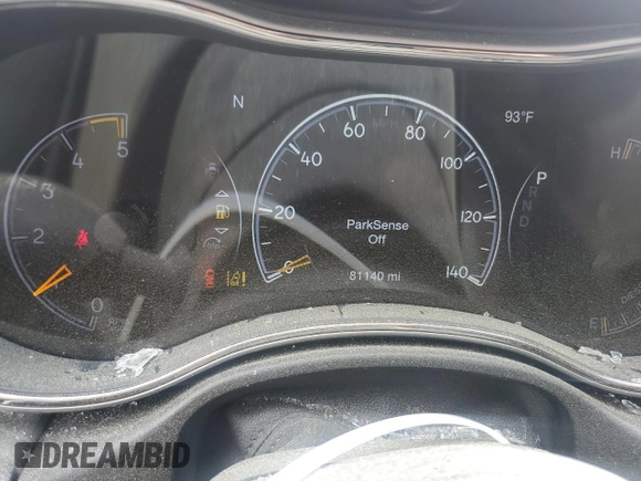 2018 Jeep Grand Cherokee High Altitude with VIN 1C4RJFCM8JC394353, listed as a Copart auction lot 50922805 with 81,140 mi miles and Salvage title. Bid and sale history available at DreamBid. Image 9.