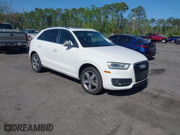 2015 Audi Q3 Premium Plus with VIN WA1EFCFS7FR010697, listed as a IAAI auction lot 41948566 with 167,001 mi miles and . Bid and sale history available at DreamBid. Image 1.