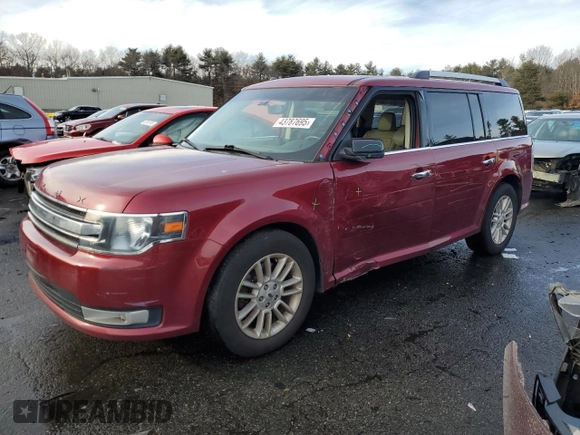 2016 Ford Flex SEL with VIN 2FMHK6C86GBA11798, listed as a Copart auction lot 43787695 with 128,553 mi miles and Salvage Title. Bid and sale history available at carsss.com. Image 1.