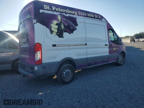 2015 Ford Transit with VIN 1FTSW2XG7FKA57802, listed as a Copart auction lot 74132384 with Not Provided miles and Salvage Title. Bid and sale history available at DreamBid. Image 3.