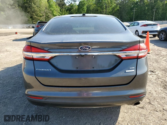 2017 Ford Fusion SE with VIN 3FA6P0HD9HR145391, listed as a Copart auction lot 51796325 with 124,295 mi miles and Clean Title. Bid and sale history available at carsss.com. Image 6.