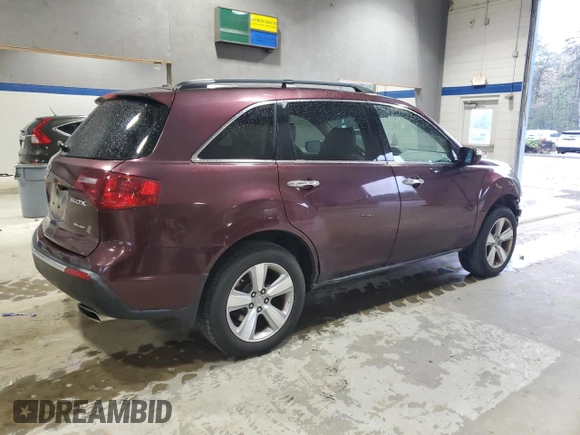 2010 Acura MDX Technology Pkg with VIN 2HNYD2H66AH508797, listed as a Copart auction lot 52759875 with 183,256 mi miles and Salvage Title. Bid and sale history available at carsss.com. Image 3.