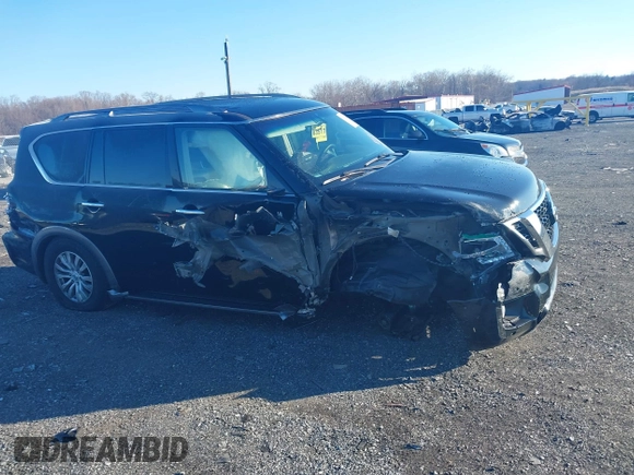 2017 Nissan Armada SV with VIN JN8AY2NC6H9509081, listed as a IAAI auction lot 40997264 with 114,264 mi miles. Bid and sale history available at carsss.com. Image 13.