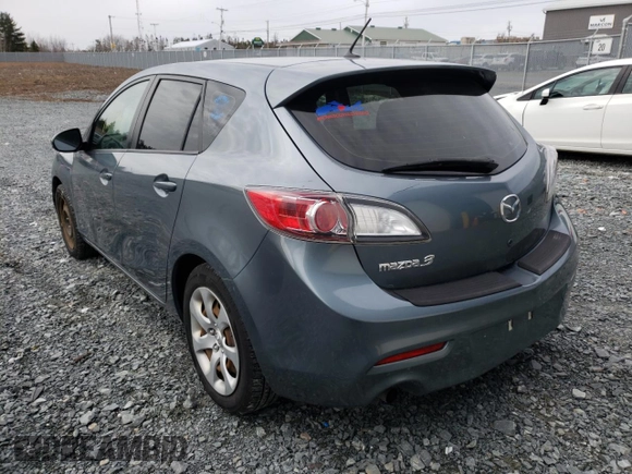2012 Mazda 3 GX with VIN JM1BL1KFXC1532250, listed as a Copart auction lot 38709862 with 121,173 mi miles and Salvage Title. Bid and sale history available at carsss.com. Image 3.