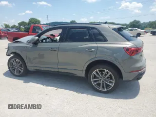 2022 Audi Q3 S line Premium Plus with VIN WA1EECF33N1143143, listed as a Copart auction lot 62233115 with Not provided miles and Salvage title. Bid and sale history available at DreamBid. Image 2.