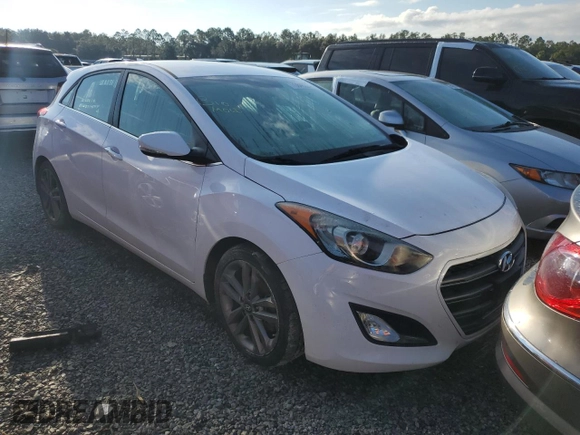 2016 Hyundai Elantra GT with VIN KMHD35LH7GU289402, listed as a Copart auction lot 73848224 with 0 mi miles and Salvage Title. Bid and sale history available at carsss.com. Image 4.