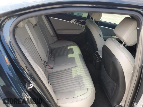 2022 Genesis G70 3.3T with VIN KMTG54TE2NU082023, listed as a Copart auction lot 74774034 with 17,411 mi miles and Salvage Title. Bid and sale history available at carsss.com. Image 10.